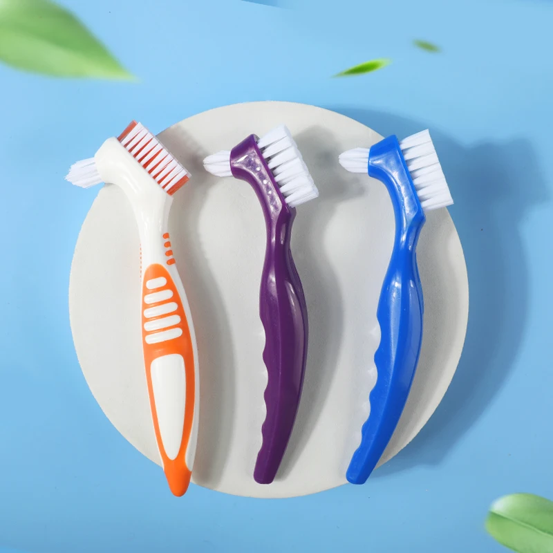 High quality Denture brush double head with soft bristle