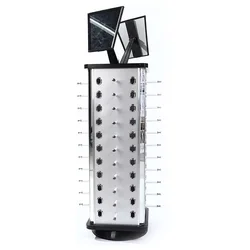Factory Wholesale 360 degree rotating glasses shelf eyewear rack rotating sunglasses stand with mirror