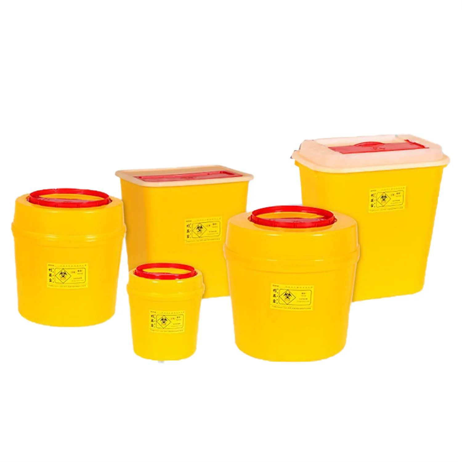 High Quality Hospital Disposal Syringe Needle Plastic Medical Waste Bin Container Sharps Safety Box