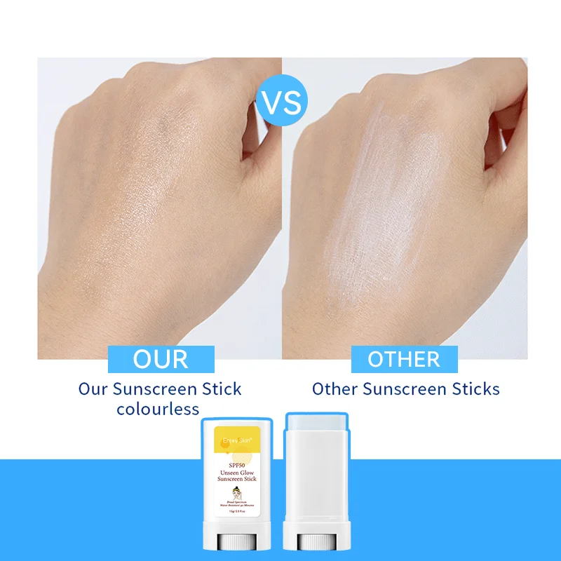 korean Sunscreen Stick SPF 50 Excellent Isolation UVA UVB Waterproof Protection Glow Effect Soft Focus Clear Delicate Skin