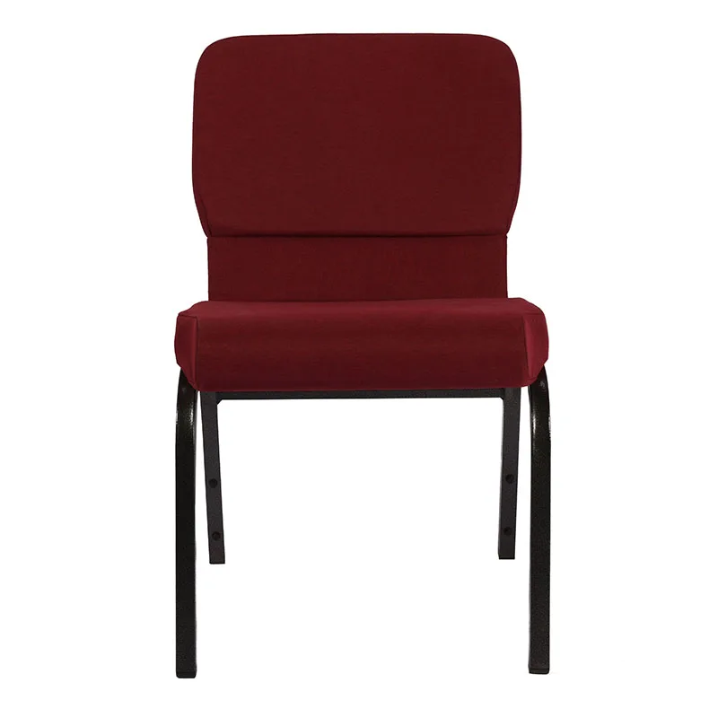 Фабрика продает под заказ красную штабелируемую металлическую обивку с карманами скрытой спинкой дизайнерские церковные стулья для кинотеатра