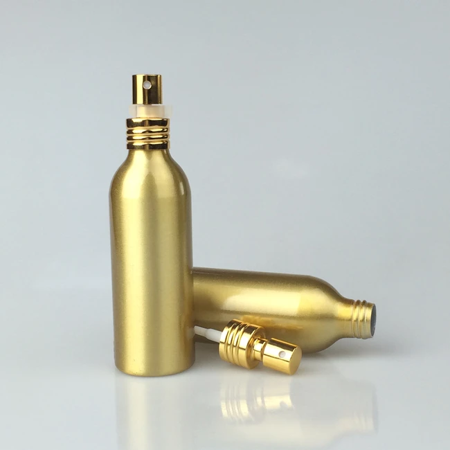 Aluminum Bottles 30 Ml 50ml 100 Ml 150 4oz 200ml 250 Ml 5 Oz Empty Matte Black White Metal Bottle Sprayer Pump With Screw Top
