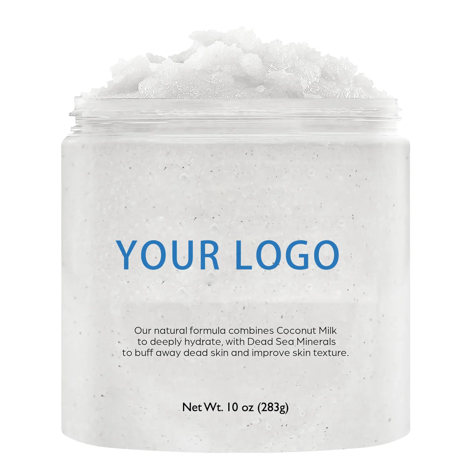 OEM Moisturizing and Exfoliating  Sea Salt and Coconut Milk Body Scrub