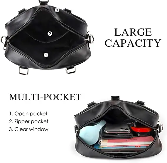 High Quality Pu Backpack Fashion School Bookbag Teens Student Sling Shoulder Ita Bag Crossbody Messenger Custom Leather Tote Bag