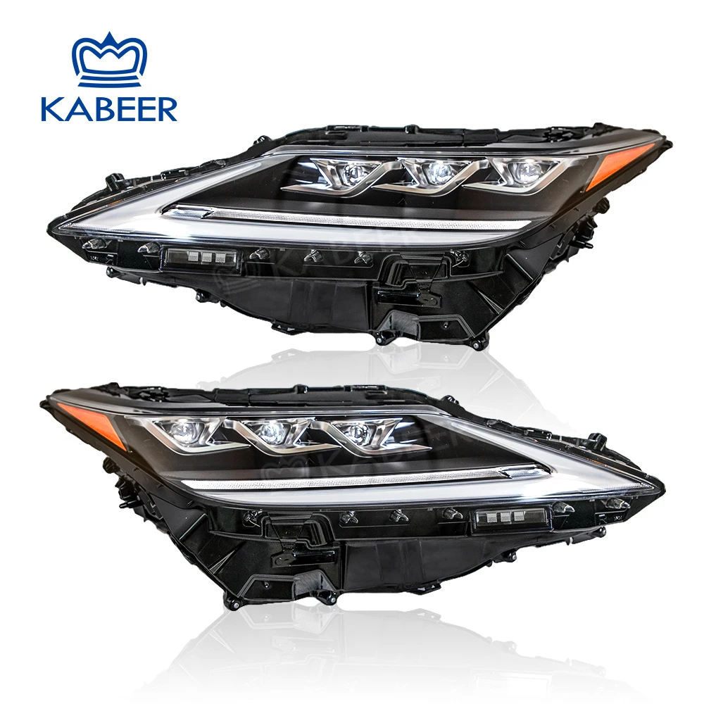 Kabeer Modified Headlight for Lexus RX series 2020 upgrade to Triple lens front lamp RX300 RX350 RX450h LED headlight