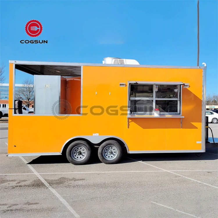 Concession Food Trailer Pizza Mobile Kitchen Carritos De Comida Movil Food Truck Fully Equipped Restaurant for Sale