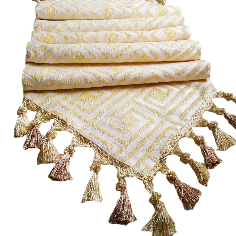European style table runner luxurious embroidery cloth runner dining room