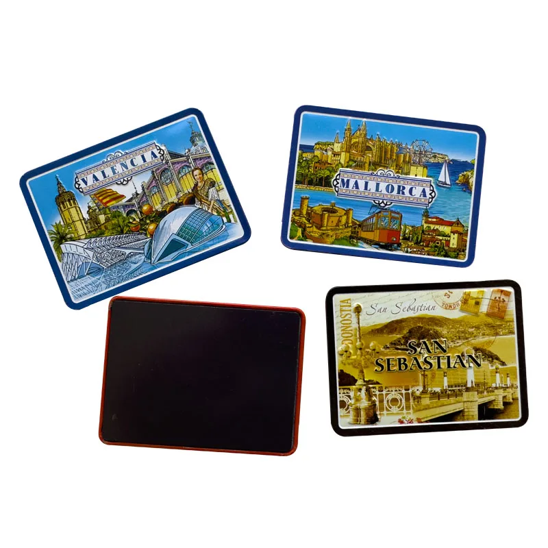 Custom Metal Tin Fridge Magnets Acrylic Personalized Refrigerator Magnet Aluminum Metal Fridge Magnet for Souvenir