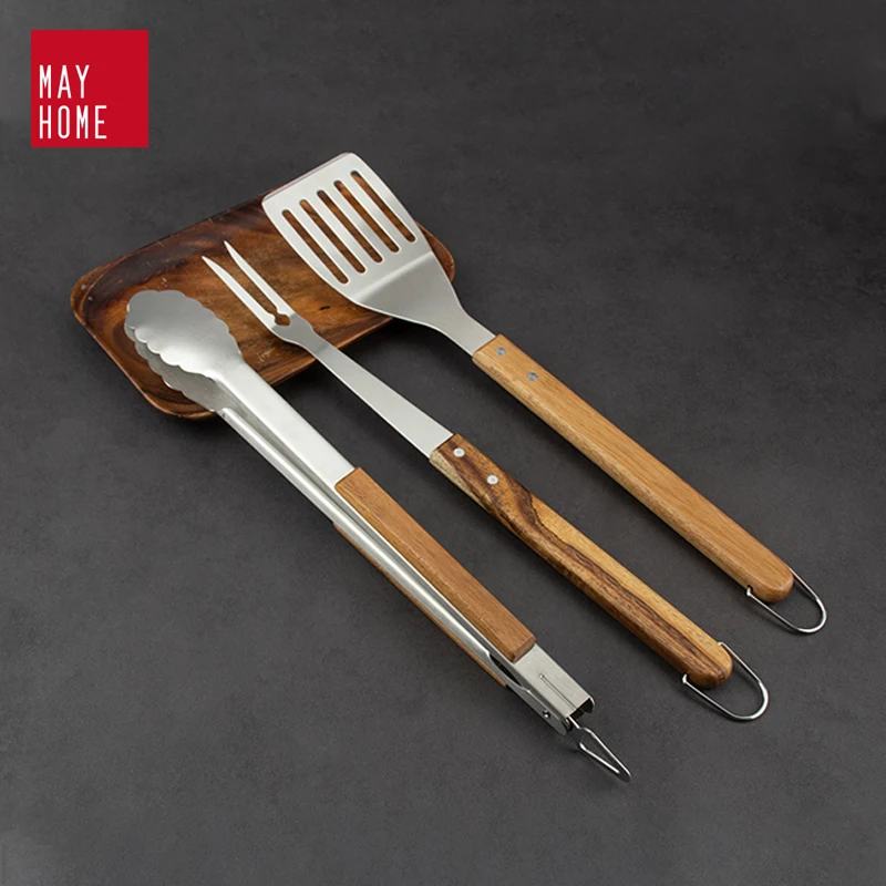 
 3 шт., набор инструментов для барбекю, из нержавеющей стали  