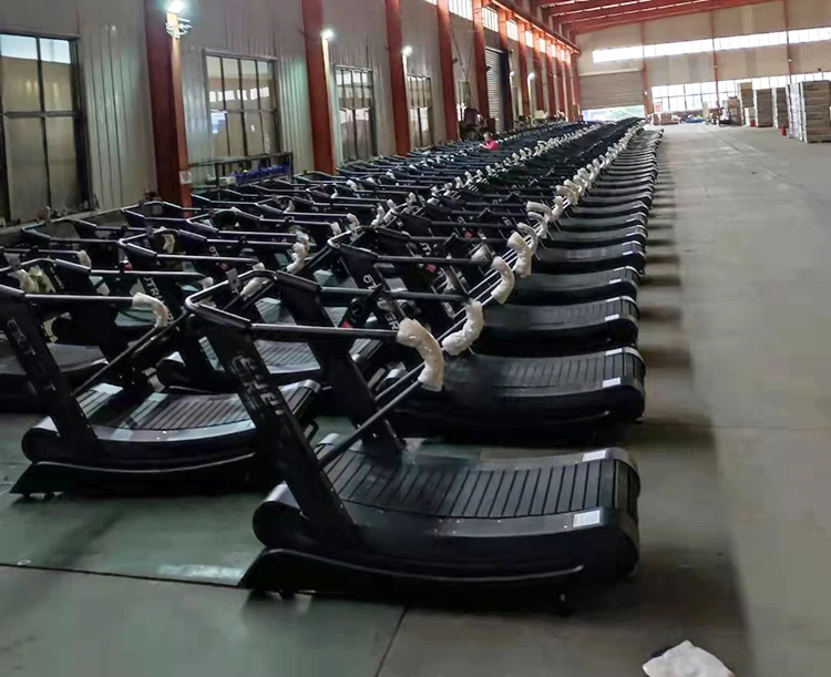 S Cheap Air Runner Running Machine Curved Resistance Treadmill