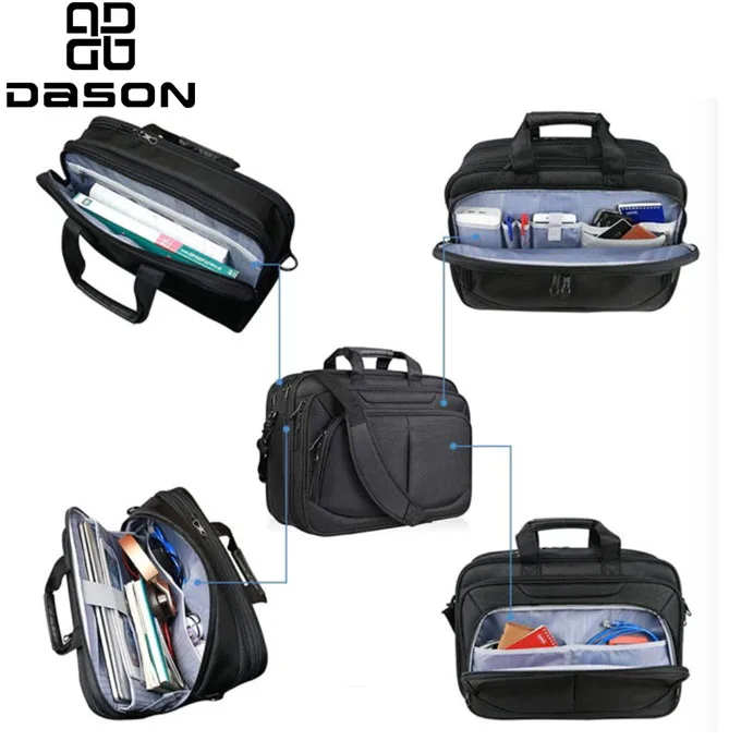 Expandable Mens Laptop Briefcase for Work and Travel