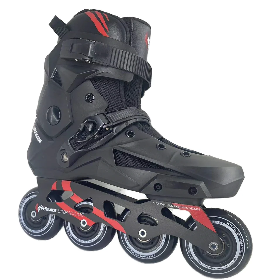 YSMLE High Performance hot sale  80MM 4 -Wheel Speed Inline Skate  Aluminum Professional Racing for Adult Fitness Roller Skate