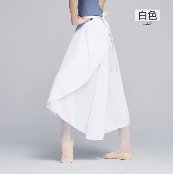 New 100% Polyester/Chiffon Elastic Waistband Ballet Dance Skirts for Adults Long Chiffon Ballet Skirts