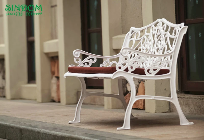 Modern Decor Outdoor Public Aluminium Dining Bench