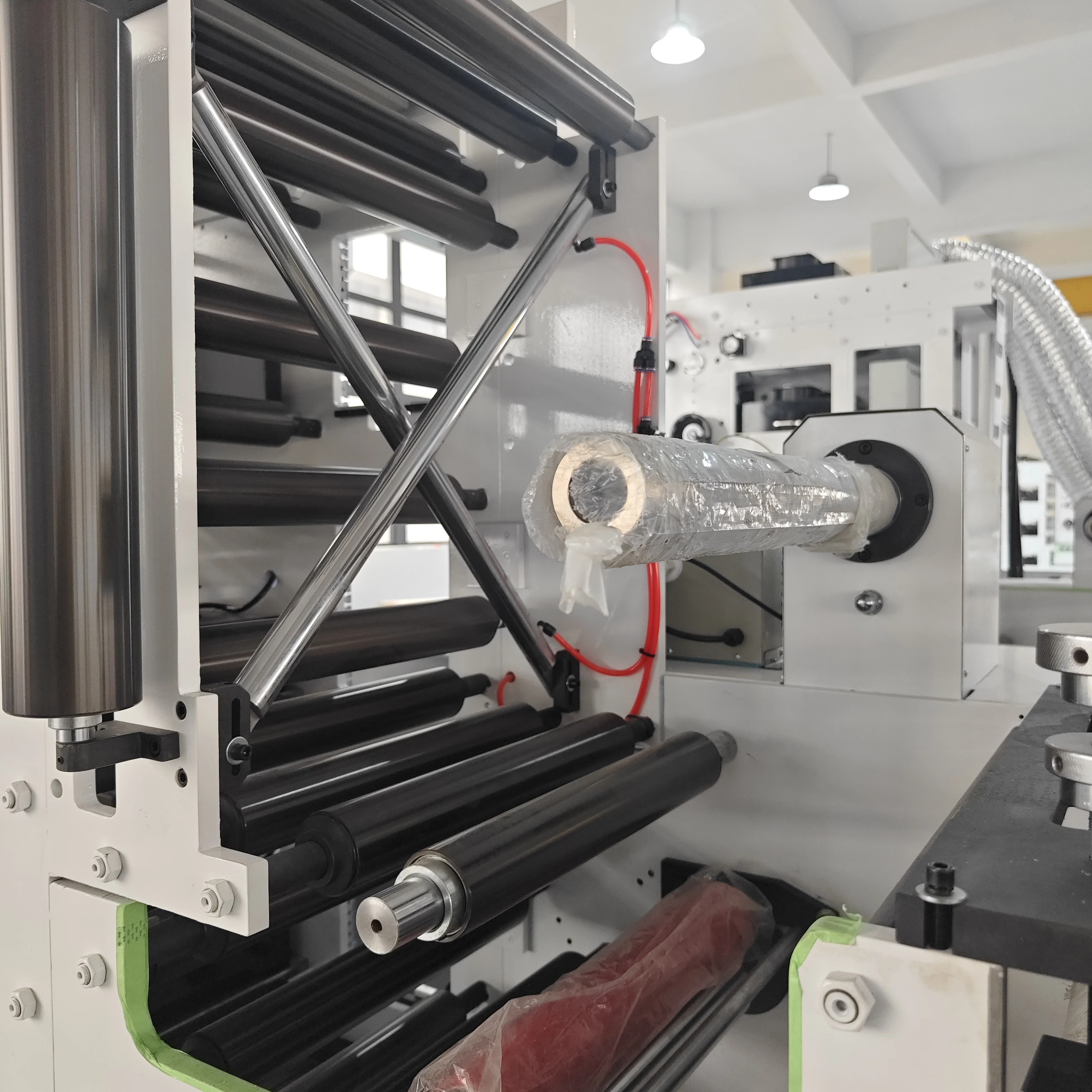 HJRY-420 Four Color Carton Box Cardboard Flexo Printing Machine PET Film Label Paper Cup Flexo Printer Press