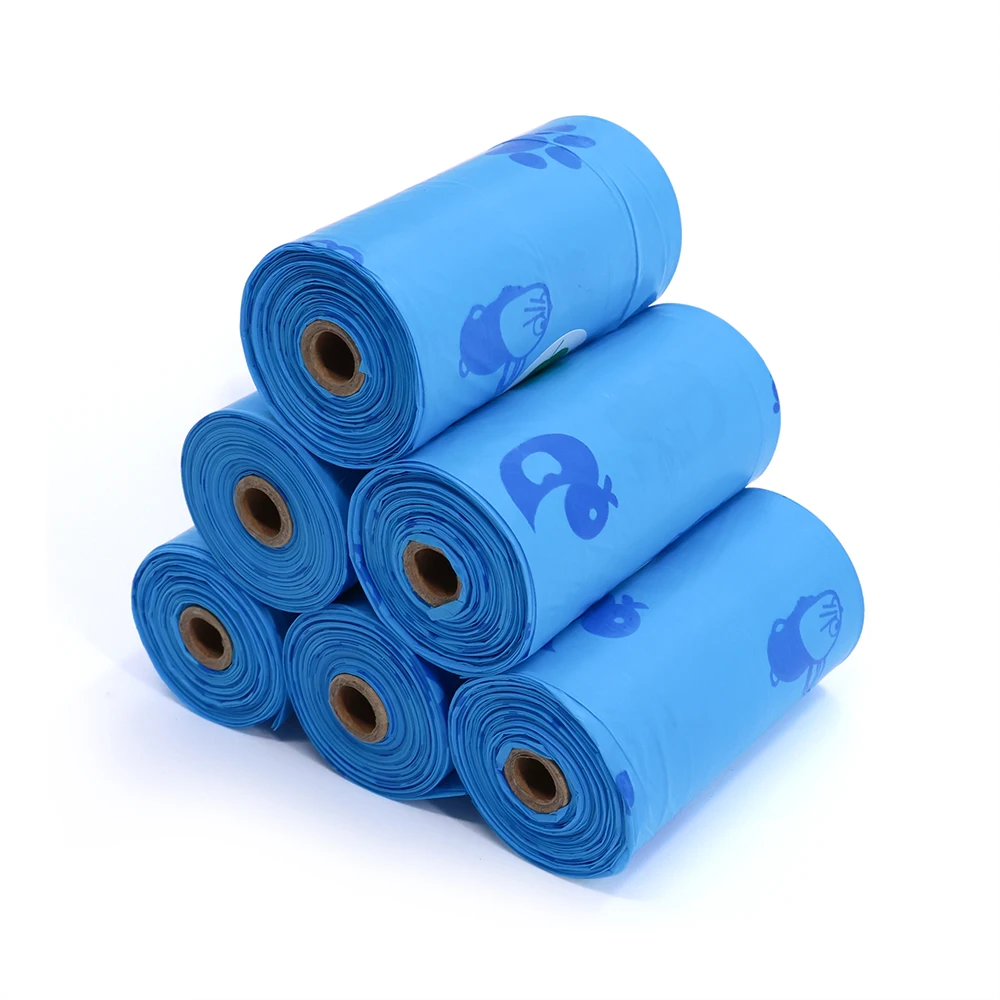 Fully Compostable Disposable Eco-Friendly Poo Bag Customized Pet Biodegradable Corn Starch Biodegradable poop bags pee clean bag