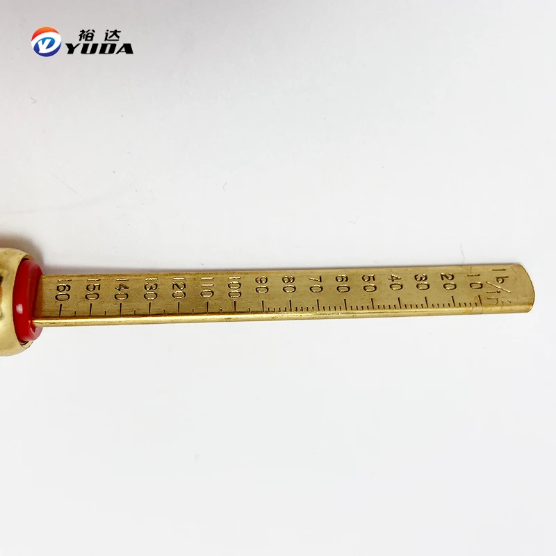 brass dual head heavy Pen tire gauge of 0-160 psi sprayer pressure gauge