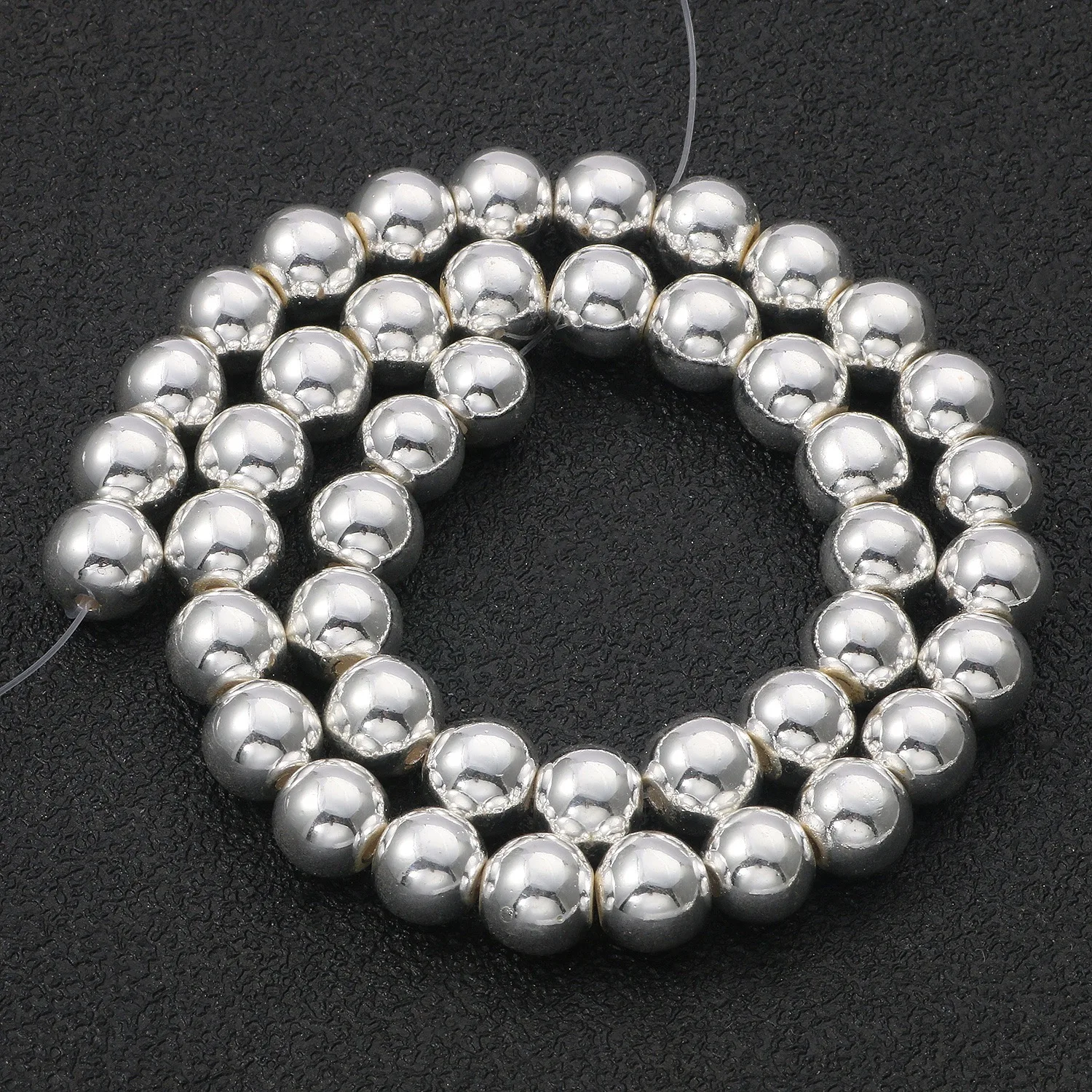 Loose Beads Hematite Round Stone Wholesale Natural Black for Jewelry Making 4mm 6mm 8mm 10mm 12mm 14mm DIY OEM Picture Size