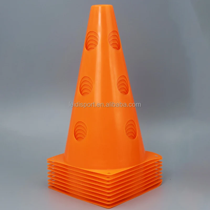 23CM Football Training Obstacles Soccer Training Cones Hollow Durable Windproof Collapsible Soccer Cones