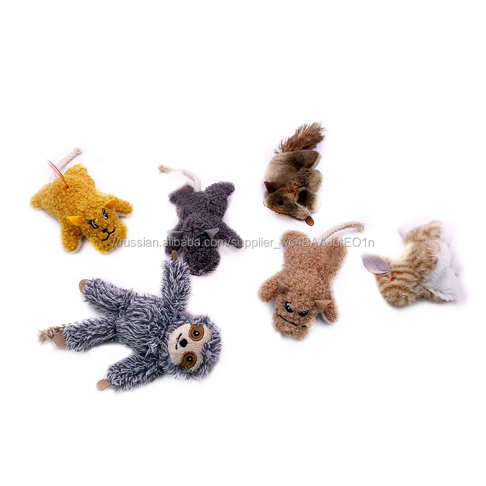 Забавные оптом разнообразие пакет пушистый Смарт chaser тизер конопли собака кошка игрушечные лошадки для Черный Тедди