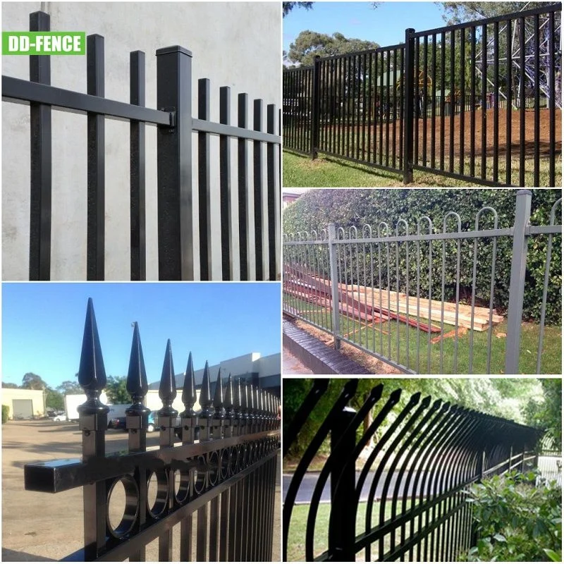 Fencing / Fence Panel / Wrought Iron Fence for Garden Residence School Swimming Pool Government Use Colour Steel Metal