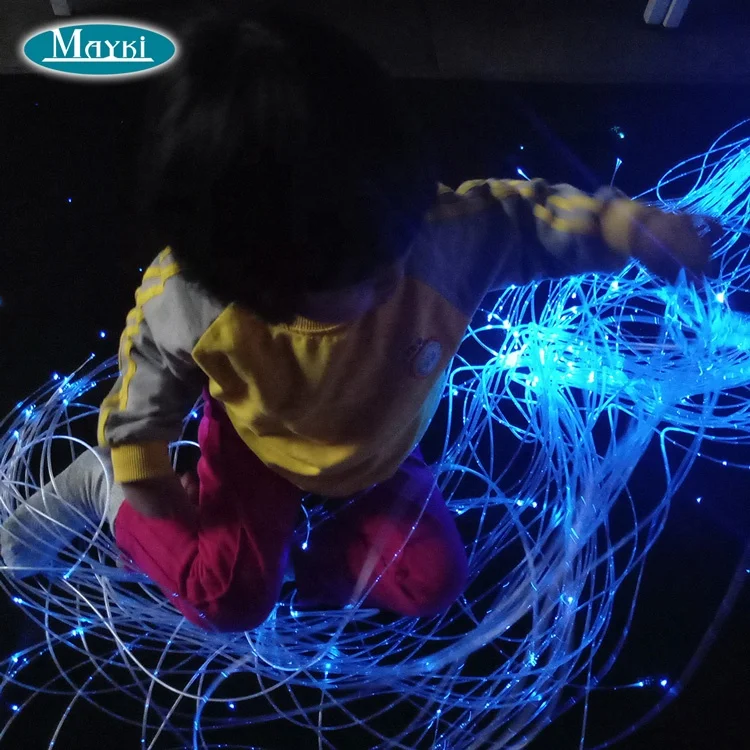 RGBW color changing kids children sensory room fiber optic lighting  twinkle fibre optic light for autism
