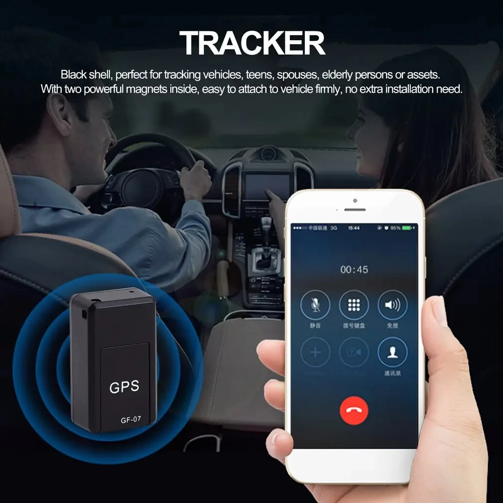 SY210 Mini Car GSM/GPRS/GPS Tracker GSM Tracking Device GPS Locator GF07 with app on phone