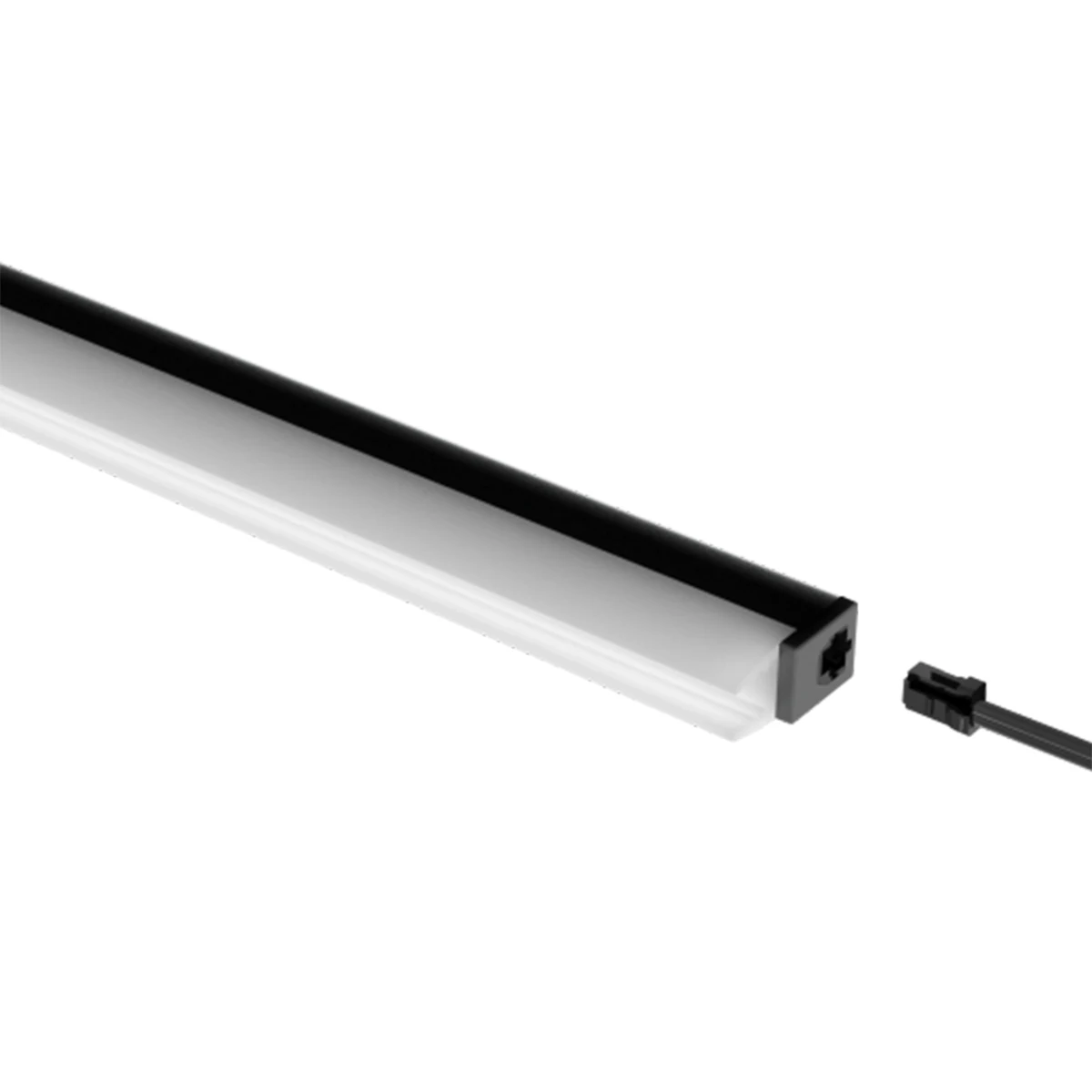 8mm Glass Shelf Light 12V LED Three Directions Glowing display led shelf light With H Shapet PC Cover