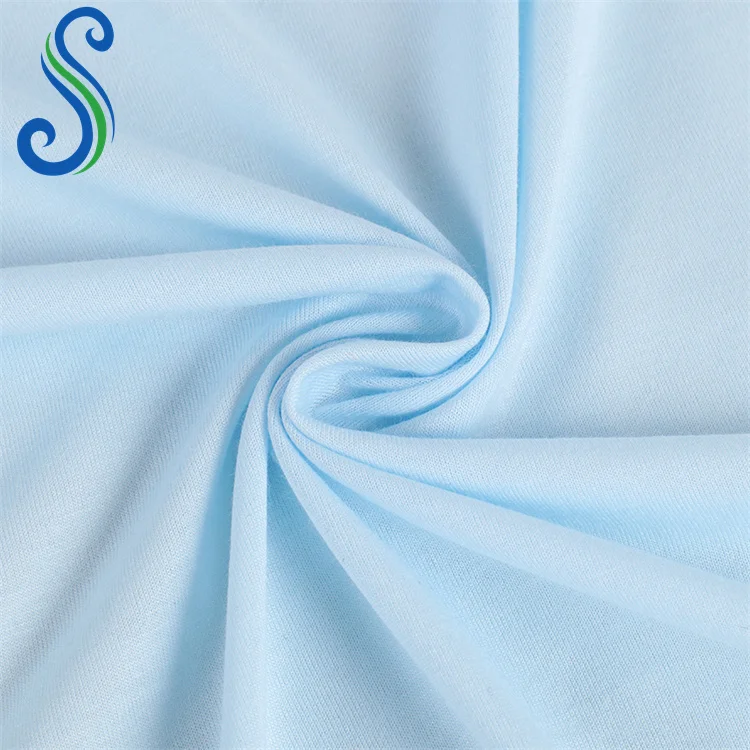 High Quality Supersoft 70%Bamboo 30%Cotton Single Jersey Fabric for Baby T-shirt
