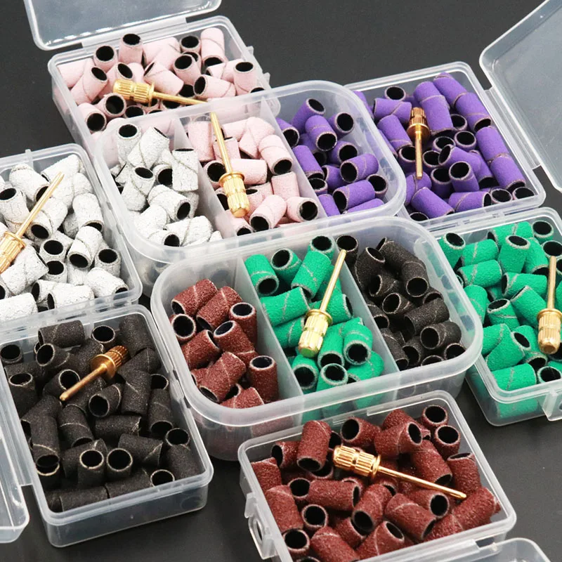 Pink Sanding Bands For Nail Drill Zebra Sanding Bands 80# 120# 180# 240#