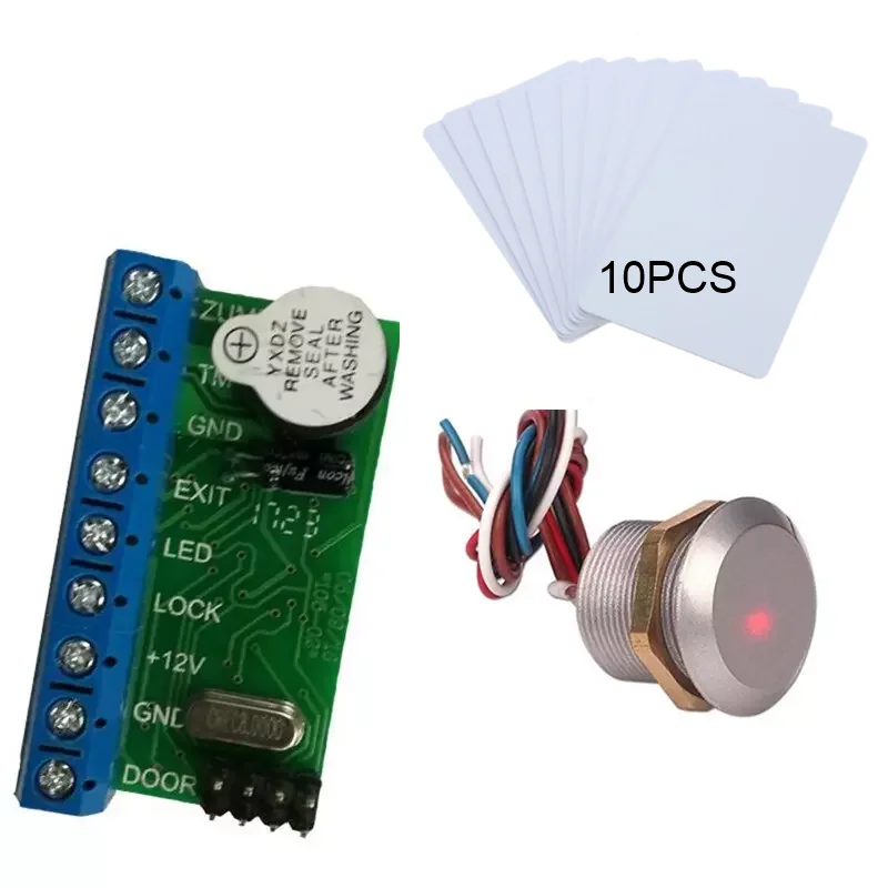 HF ISO14443A mf compatible mini rfid reader access control wiegand 26 with 10 F08 pvc cards
