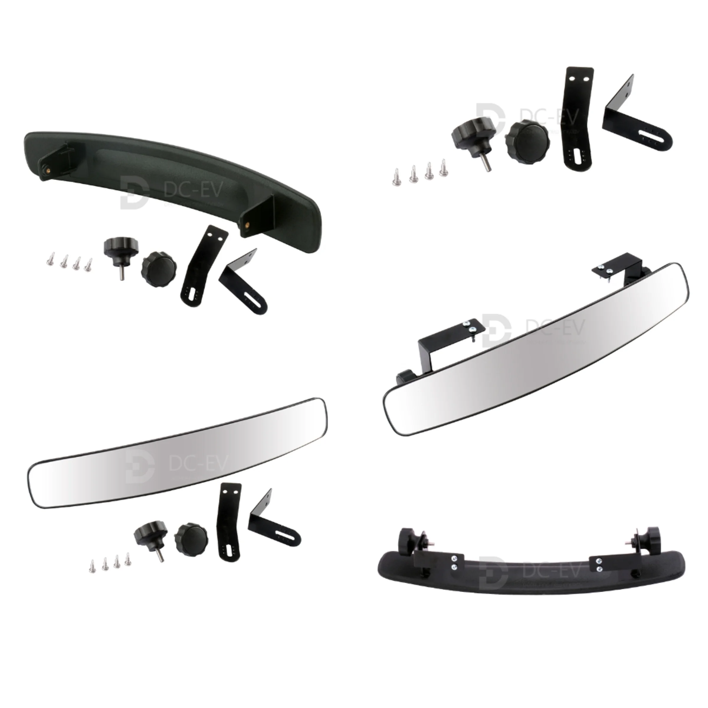 180 Degree Panoramic Extra Wide Rearview Mirror,Universal 16.5 Inch, Fits Club, Car, EZGO YMH Rearview Mirror,DT012