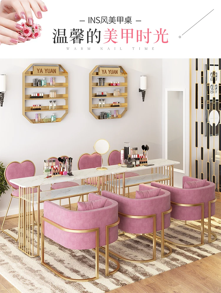 Factory Popular Modern New Design Product Manicure Table Multi-function Nail Salon Furniture With Various Colors And Good Price