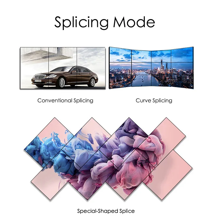 46 49 55 65 Inch Indoor Outdoor Advertising 1080P Seamless LCD Display Video Wall Screen