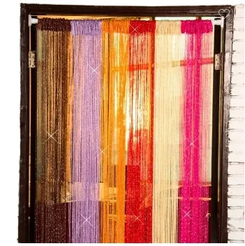 Kitchen Door Curtains Sets with Attached Valances Accessory Bedroom Wood Hot Selling Modern Customized Window Logo Style School