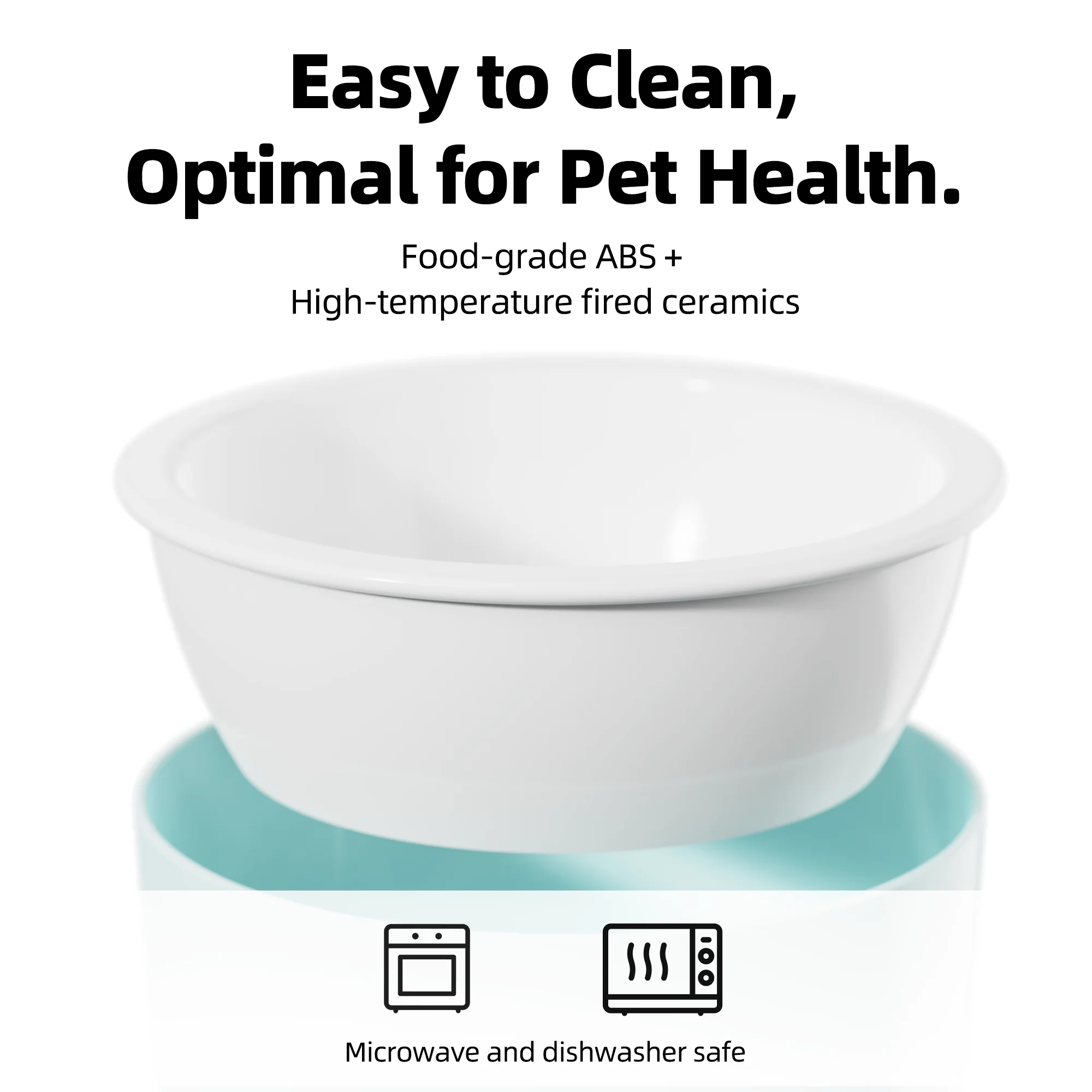 Pet Bowls Feeders Three  Heights Angle Adjustable Pet Bowl Ceramic