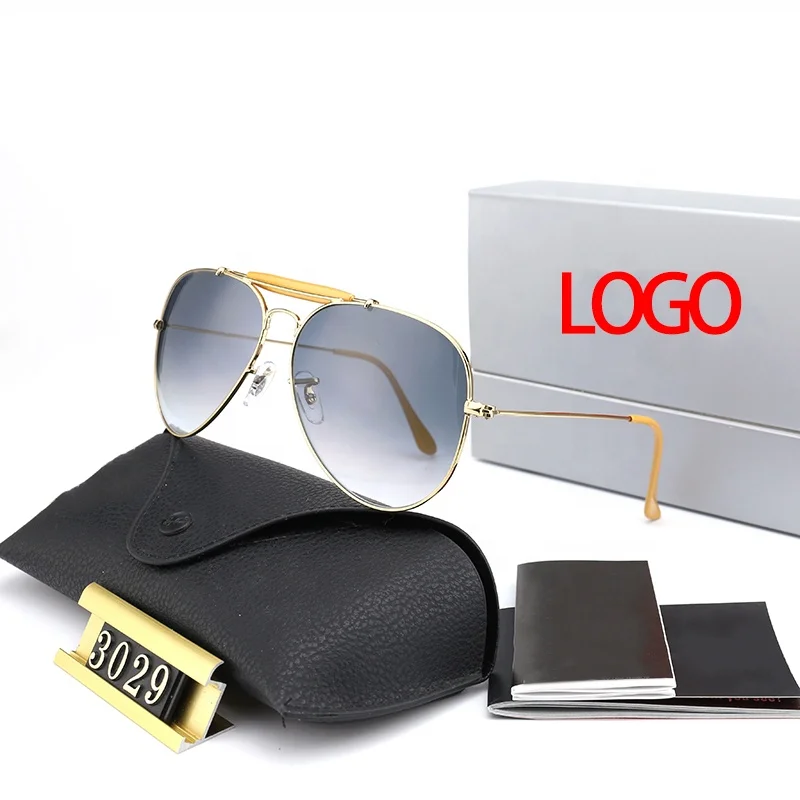 Classic Pilot Sunglasses Polarized 100% UV Blocking Gradient glass lens for Men Women Driving Sun glasses