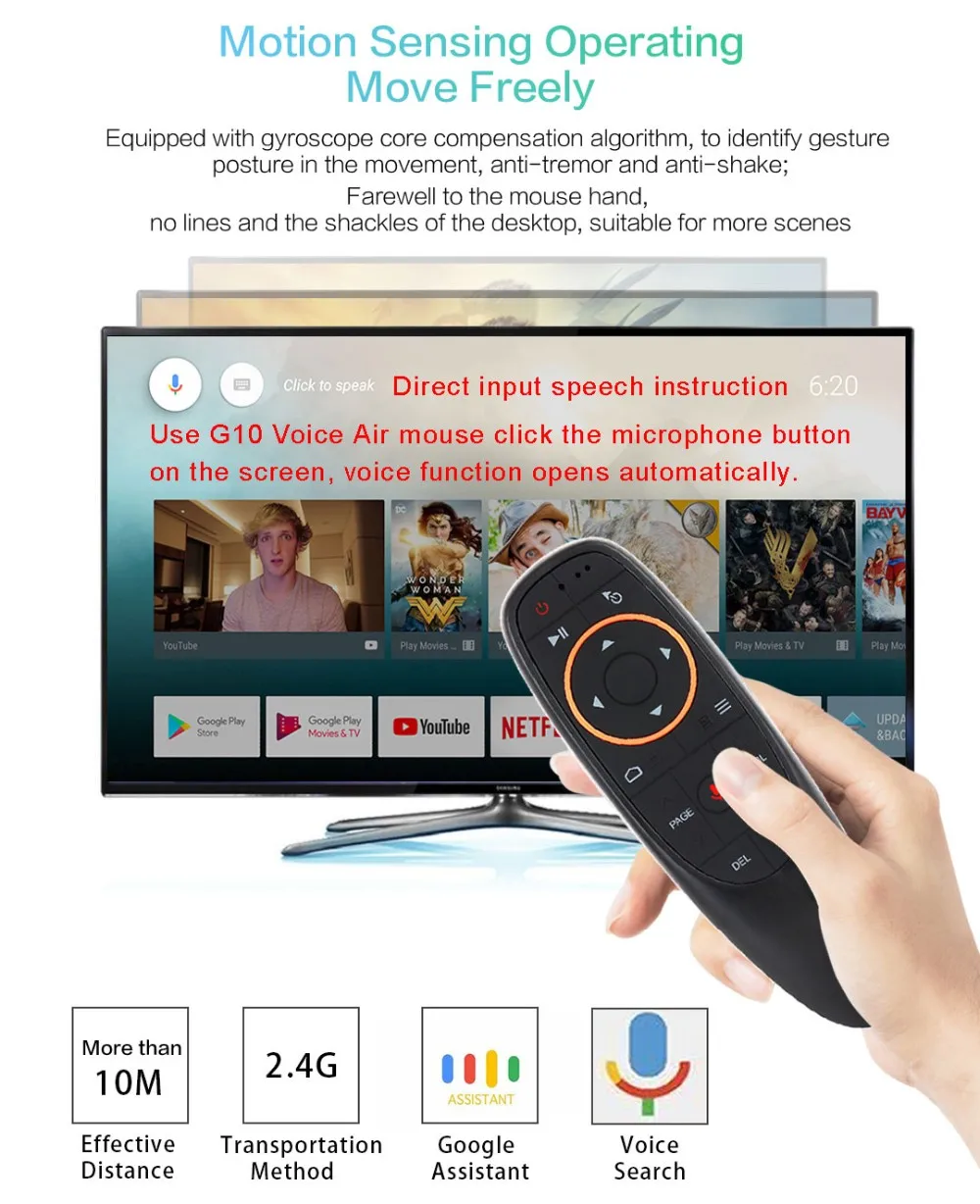  Голосовое дистанционное управление 2 4g air mouse умная рекламная беспроводная мышь с голосовым управлением от