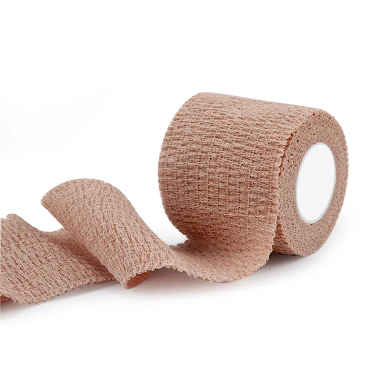 Non-woven elastic self adhesive bandages hand tear for veterinary