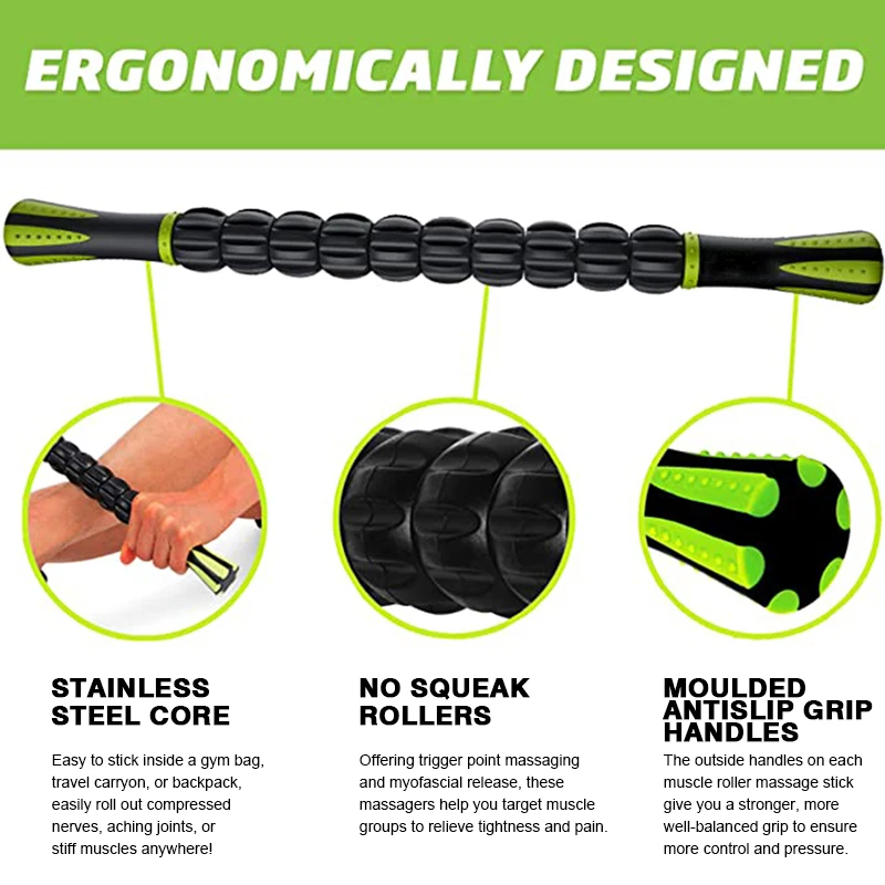 Массажная палочка для спорта фитнеса йоги ручное снаряжение расслабление мышц массажная