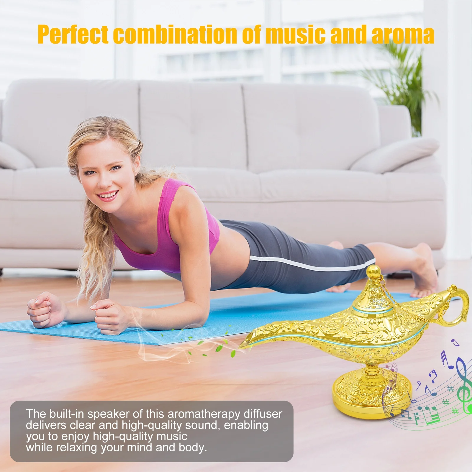 Genie Magic Lamp Diffuser Air Aroma Diffuser Humidifier For Home USB Aromatic Diffuser