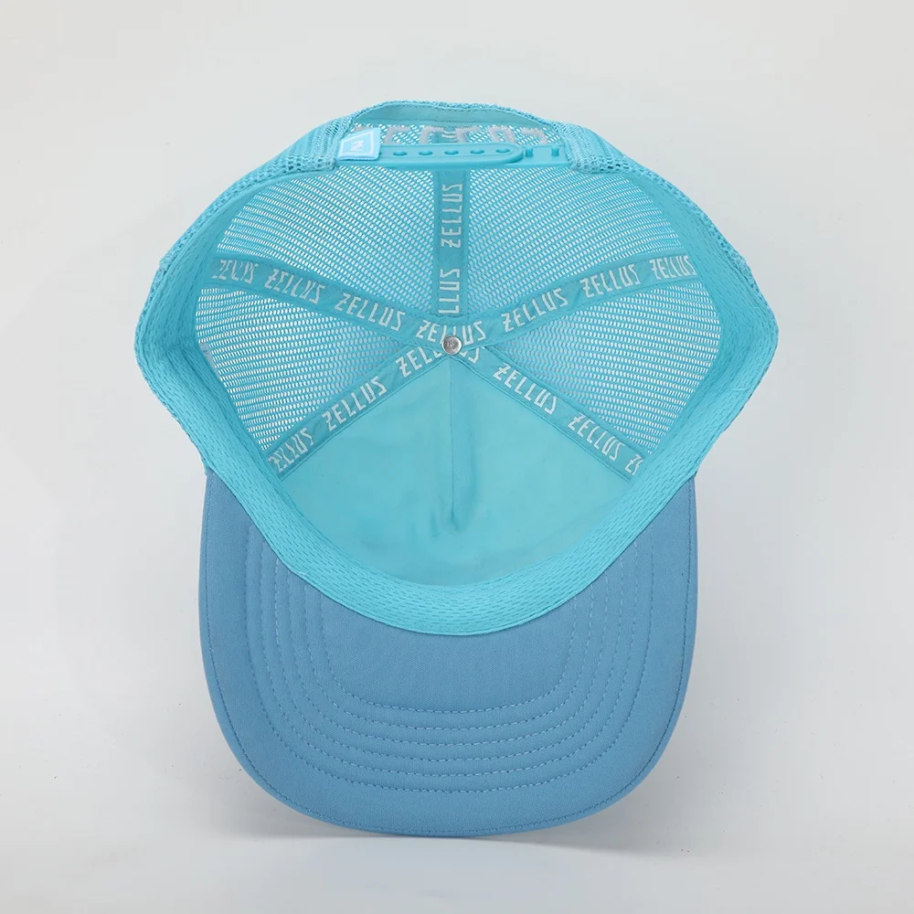 BSCI Wholesale Custom Oem Design Trendy 5 Panel Sport Hat,Embroidery Logo White Sponge Gorras,Woven Patch Running Trucker Cap