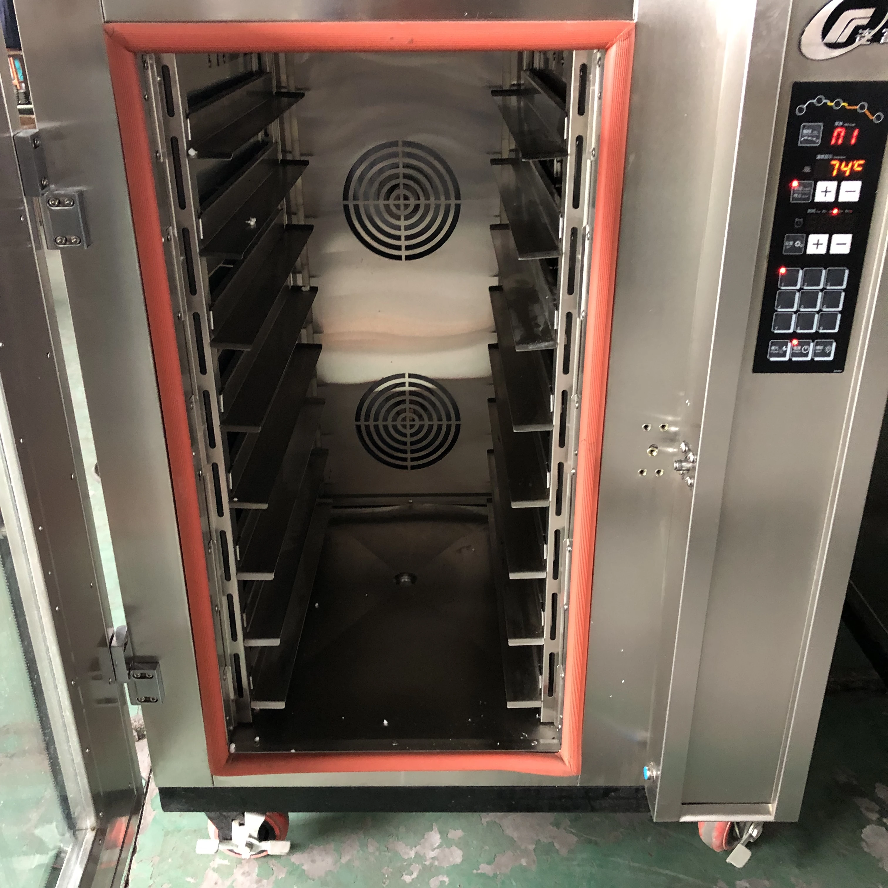 Automatic commercial electric gas hot air convection oven for bakery