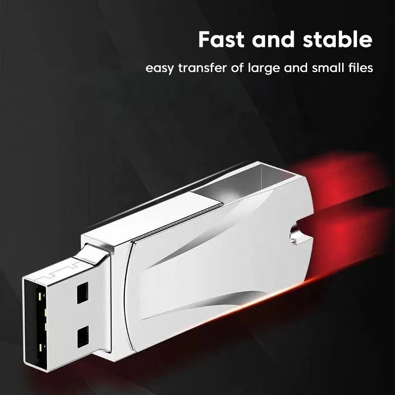 High Speed Pendrive 2TB USB Stick Metal Car USB Flash Key Drive External Memory Disk For Laptop Desktop 512GB USB Pen Drive