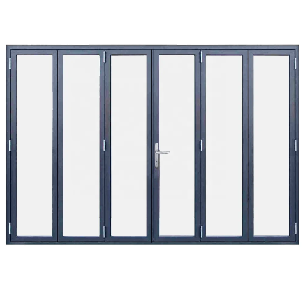 Double glazing bi fold screen door install accordion screen door with low price