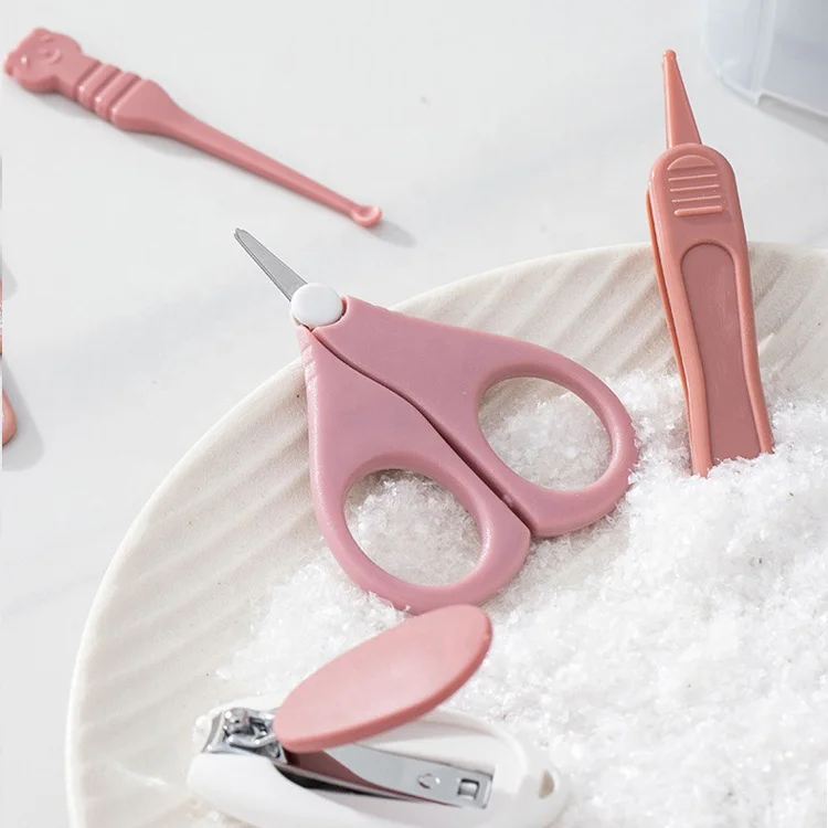 Manufacturer Nail Grooming Tool Baby Nail Clipper Manicure Kit 5pcs Baby Nail Care Set For New Born Toddler Kids