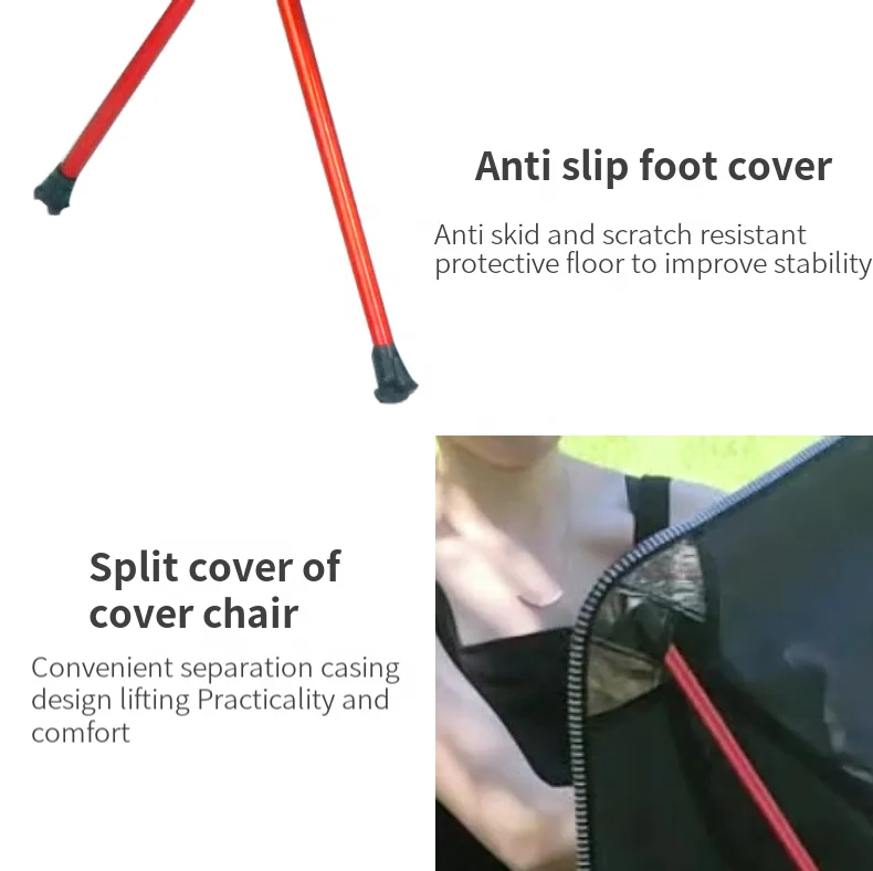 Camouflage Folding Chair Camping Aluminium Telescopic Camping Chair Ultralight Camping Chair With Camo Printing And Storage Case