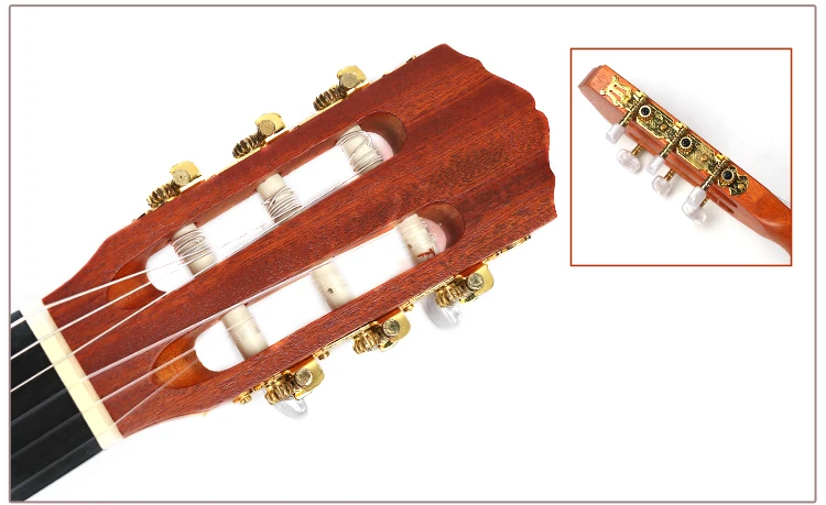 39 inch Affordable Beautiful Sound advanced Playing Wood Musical Instruments Classical Guitar With Nylon String