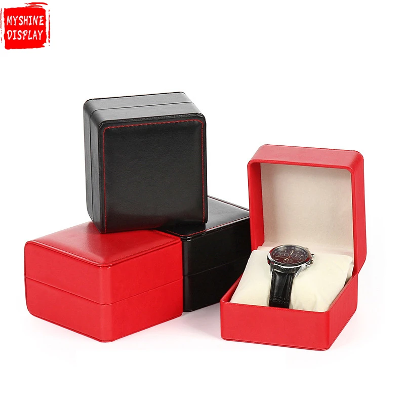 New style watch box PU leather watch packaging box watch packaging gift box