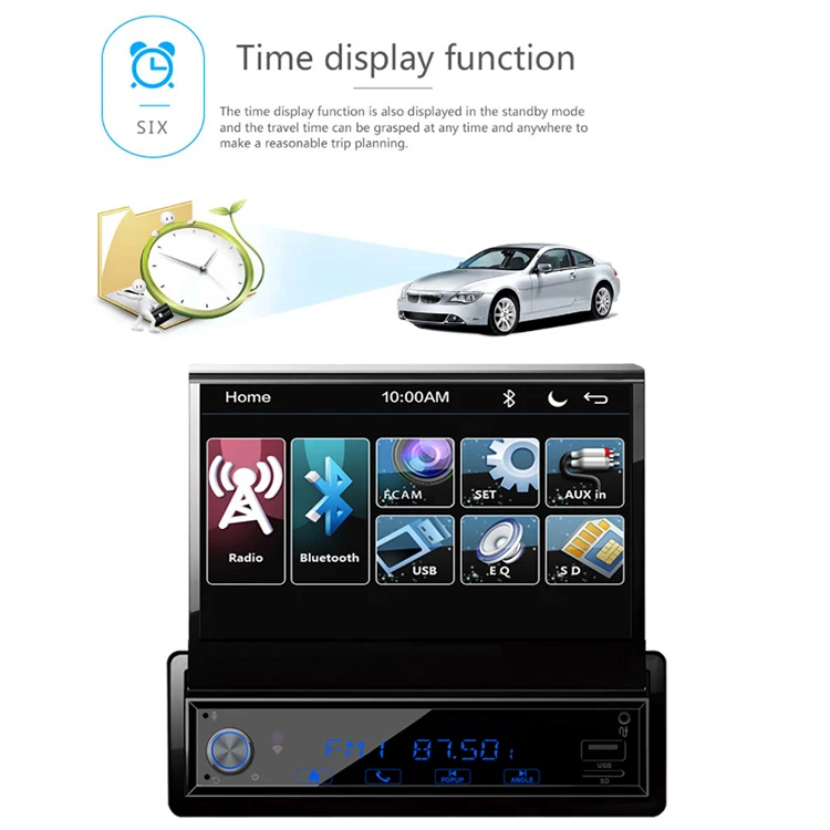 Digital high-quality FM stereo radio card reader car DVD player with GPS made in china for mini Car Dvd Player